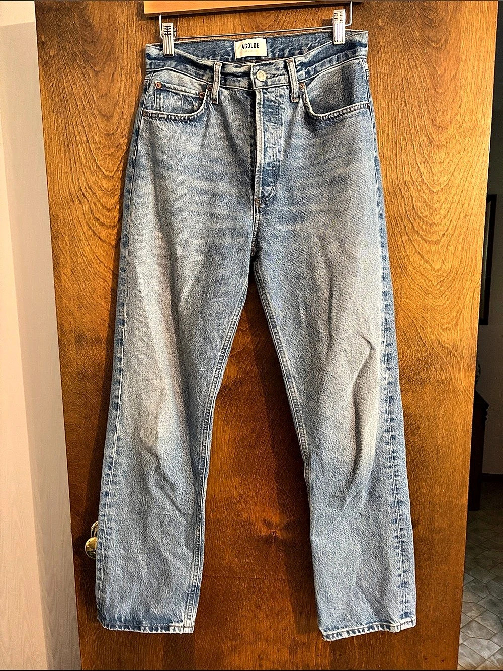 Agolde 90's Pinch Waist High Rise Straight Jeans